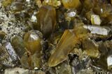 Yellow Barite Crystal Cluster - China #128549-2